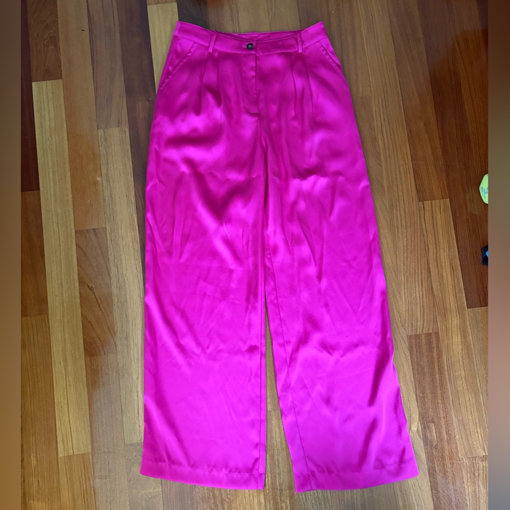 Current Air Fuchsia Wide Leg Pants